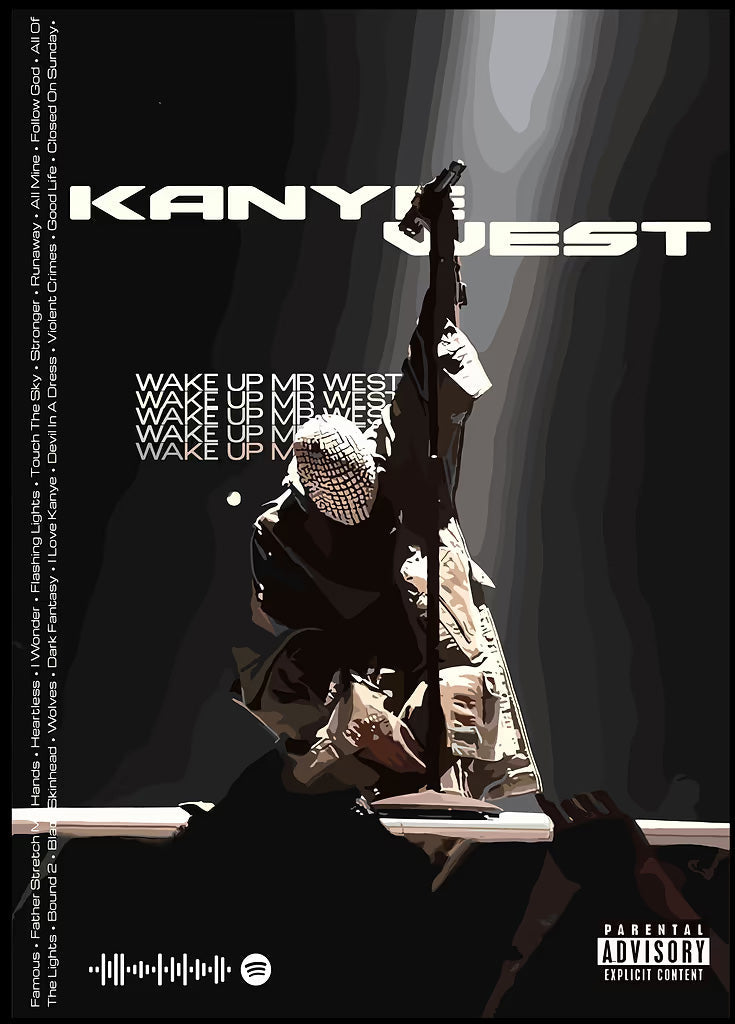 Kanye West metal poster artwork